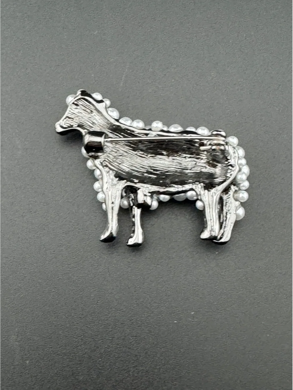 Sheep Brooch with Faux Pearl Embellishments #2